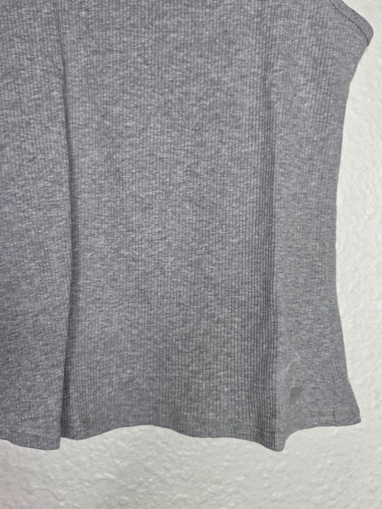 Fabletics Daily Rib Square Neck Tank In Gray Women's Size L New With Tags — image 4 of 8